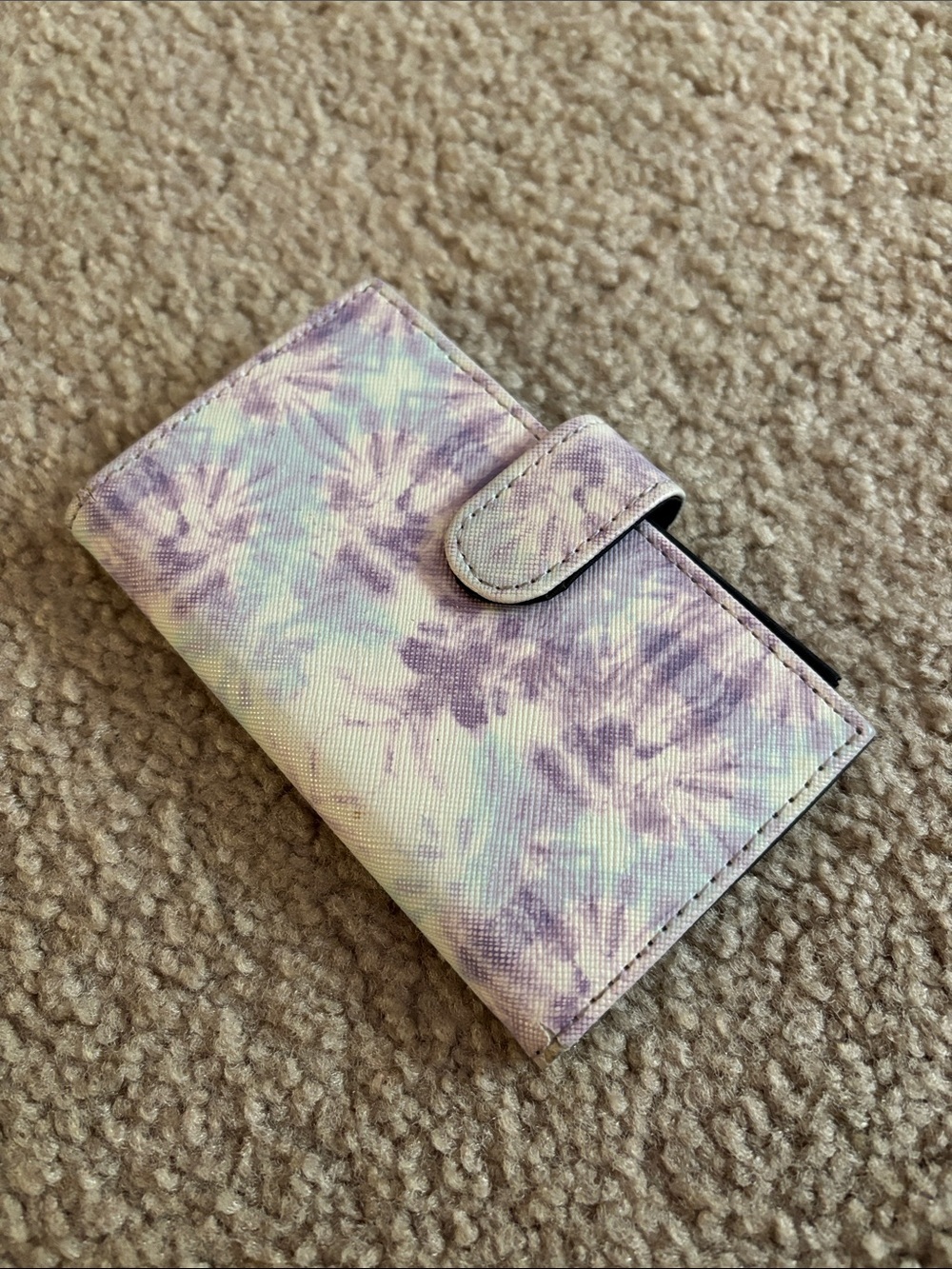 Purple Tie-Dye Wallet - Unbranded